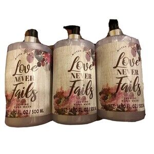 Milton & Drew Love Never Fails Jasmine Hand Wash 16.9 fl oz Each Lot Of 3 New